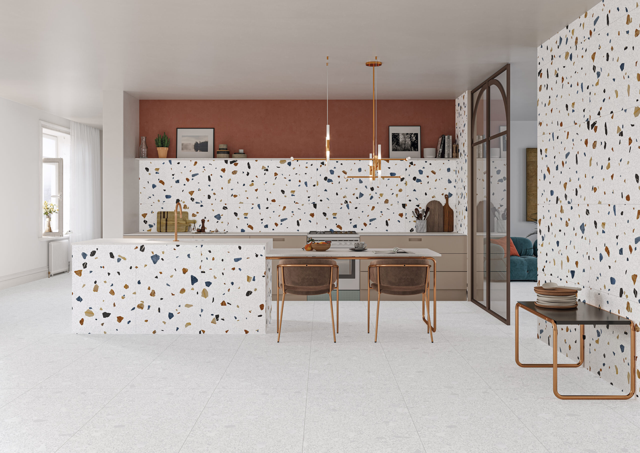 Trend Collection, a new life for ceramic terrazzo.